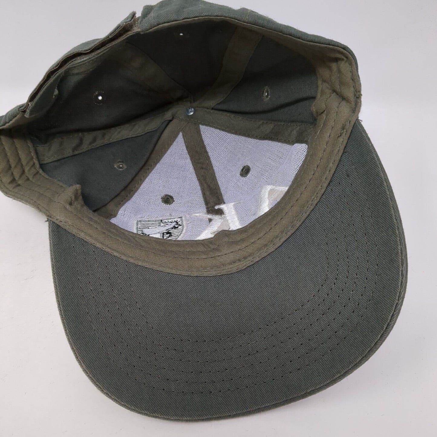 AK Alaska Strapback Hat Green One Size Adjustable Embroidered 6 Panel