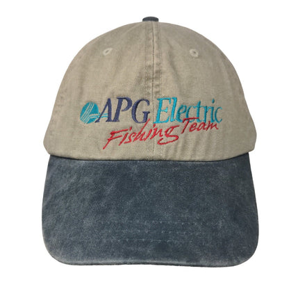 APG Electric Fishing Team Slideback Hat Tan One Size Adjustable Embroidered