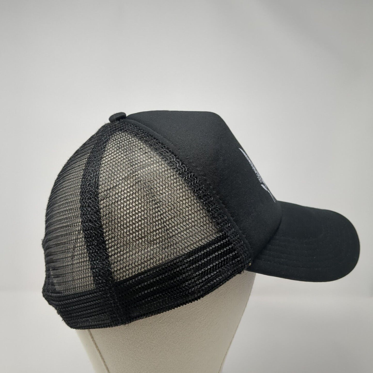 Wildflower Snapback Trucker Hat Black One Size Adjustable 6 Panel Mesh Back