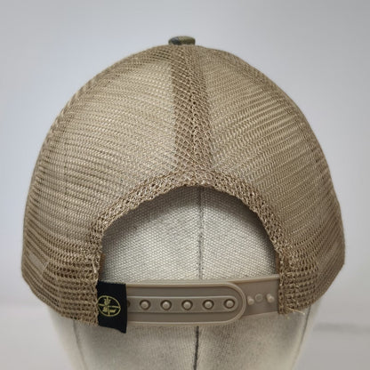 Leupold Snapback Hat Green Tiger Stripe Camo Mesh Trucker Hunting One Size