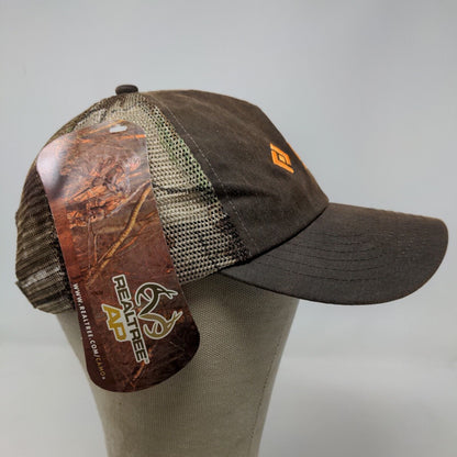 Realtree AP Men's Strapback Mesh Back Hat Camo Brown OSFA Embroidered Bomag