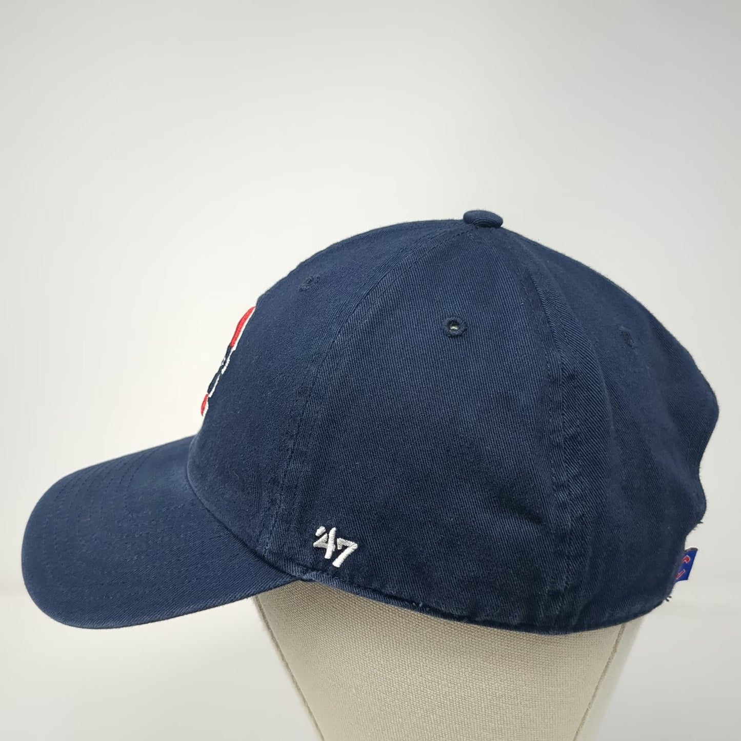 '47 MLB Chicago Cubs Blue Red White One Size Cotton Adjustable Baseball Cap Hat