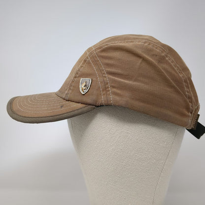 KÜHL 5 Panel Brown One Size Strapback Contrast Stitching Mountain Culture Hat
