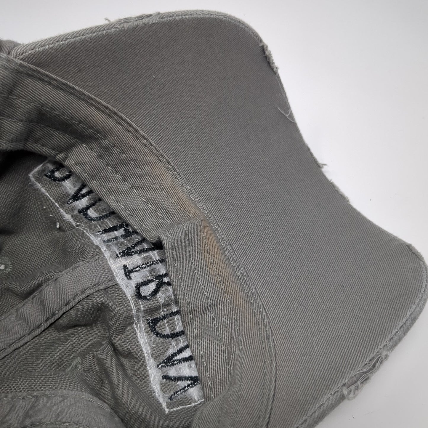 Bad Hair Day Baseball Cap Gray One Size Adjustable Distressed KB ETHOS Vintage