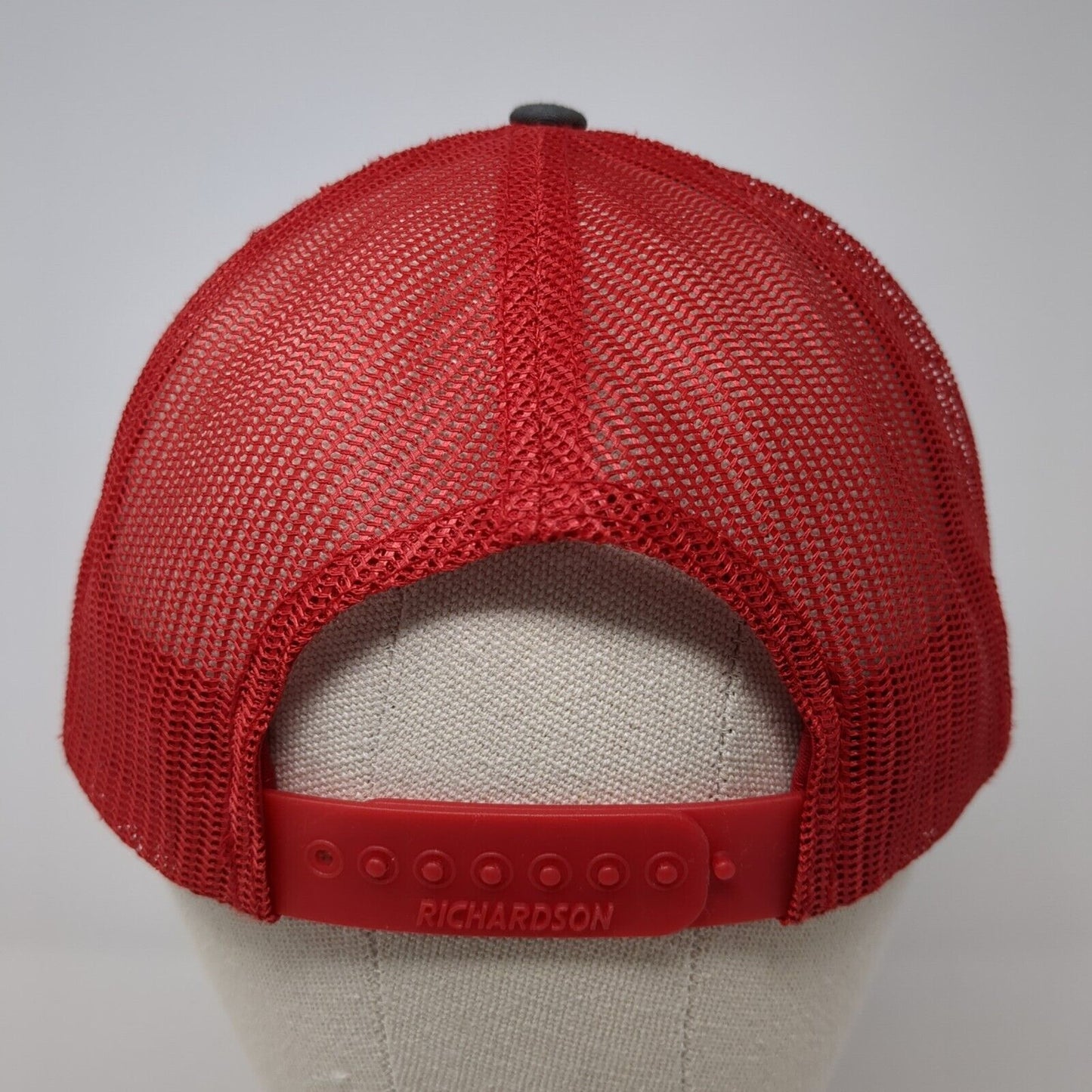 NFD Leather Patch Snapback Mesh Back Trucker Hat Multicolor One Size