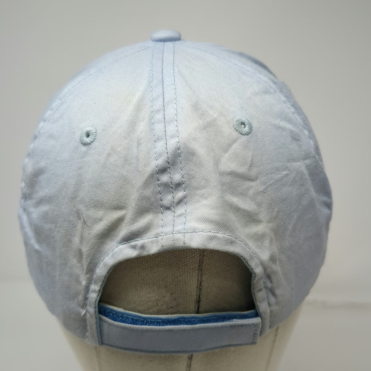 American Needle 5 Panel Blue One Size Hat USA Map Patch Rope Strapback Cotton