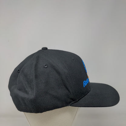 RotoGrinders Snapback Hat Black One Size Embroidered Big Accessories