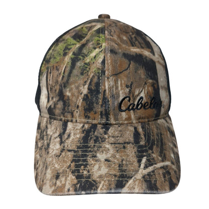 Cabela's Snapback Trucker Hat Camouflage One Size Adjustable Mesh Back 6 Panel