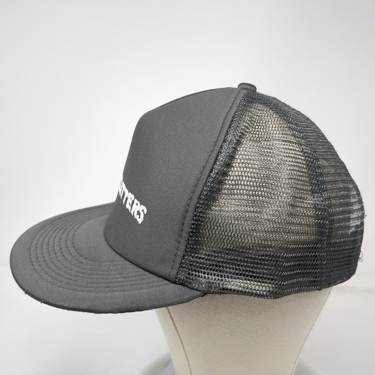 Otto Trucker Hat Gray One Size The Linecutters Mesh Snapback Foam Front Punk