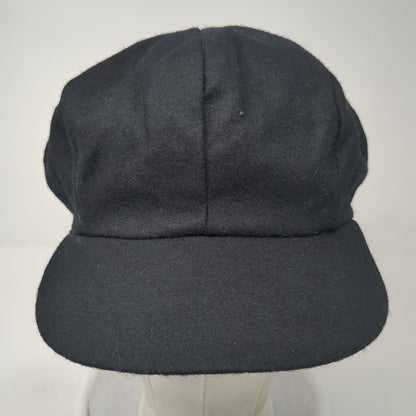 Arlin Fitted Newsboy Cap Hat Black One Size Solid Outdoor Casual Blank