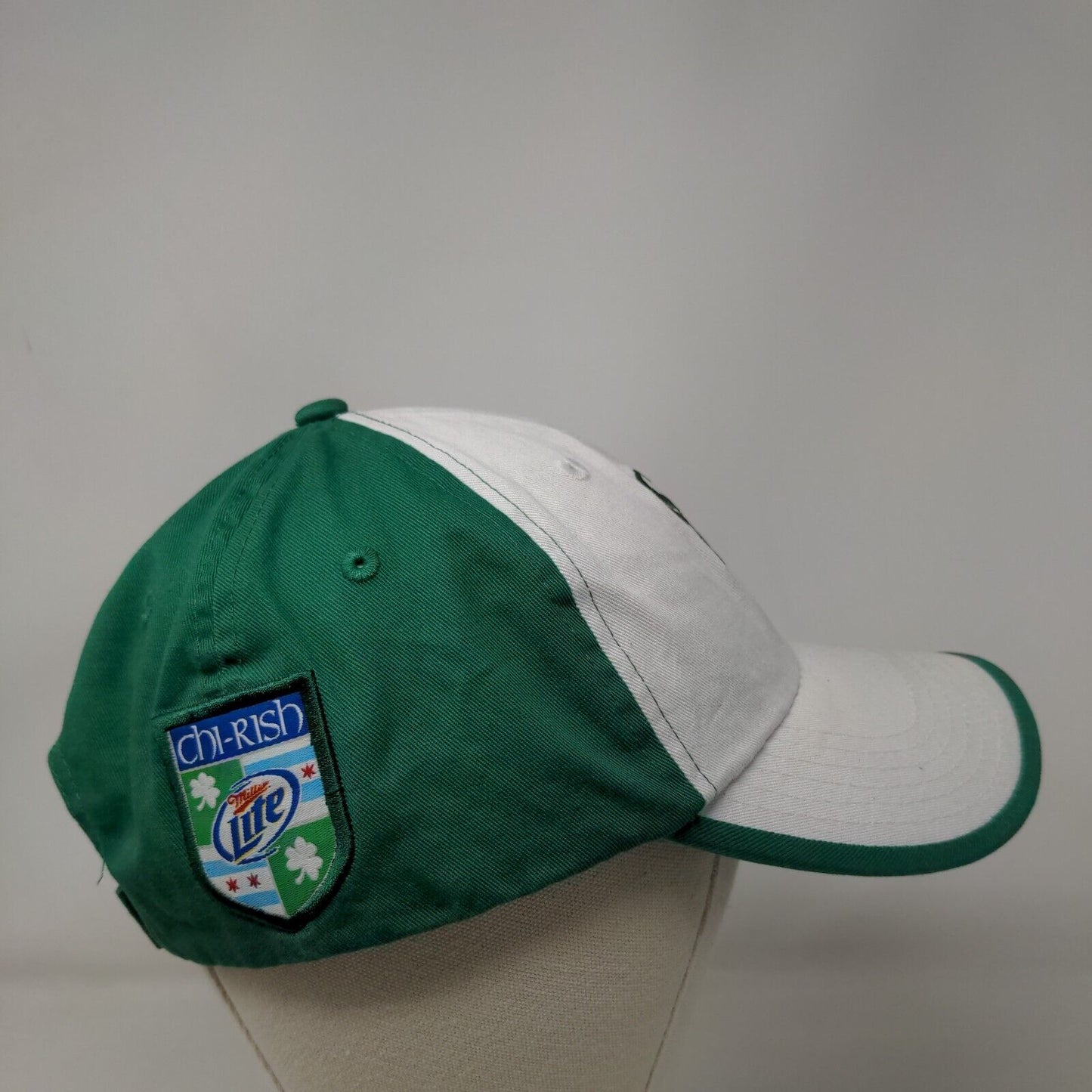 Chicago White Sox Strapback Hat White Green Embroidered Logo Kick 10 MLB ChiRish