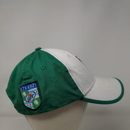 Chicago White Sox Strapback Hat White Green Embroidered Logo Kick 10 MLB ChiRish