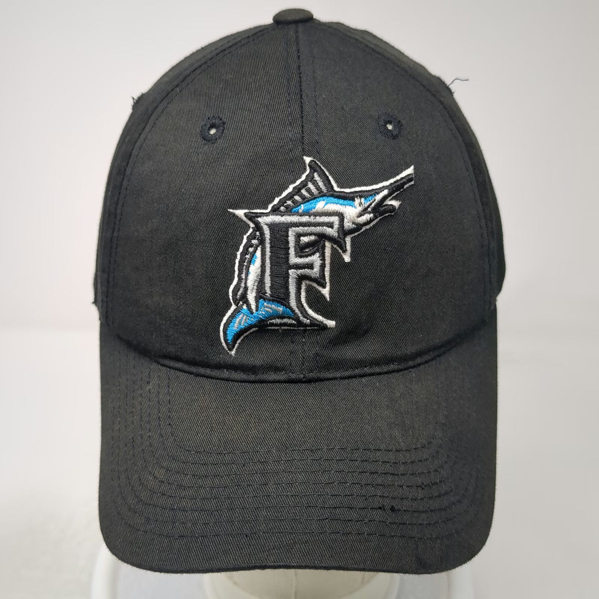 Florida Marlins MLB Outdoor Cap Snapback Black M Hat Gray Undervisor Embroidered