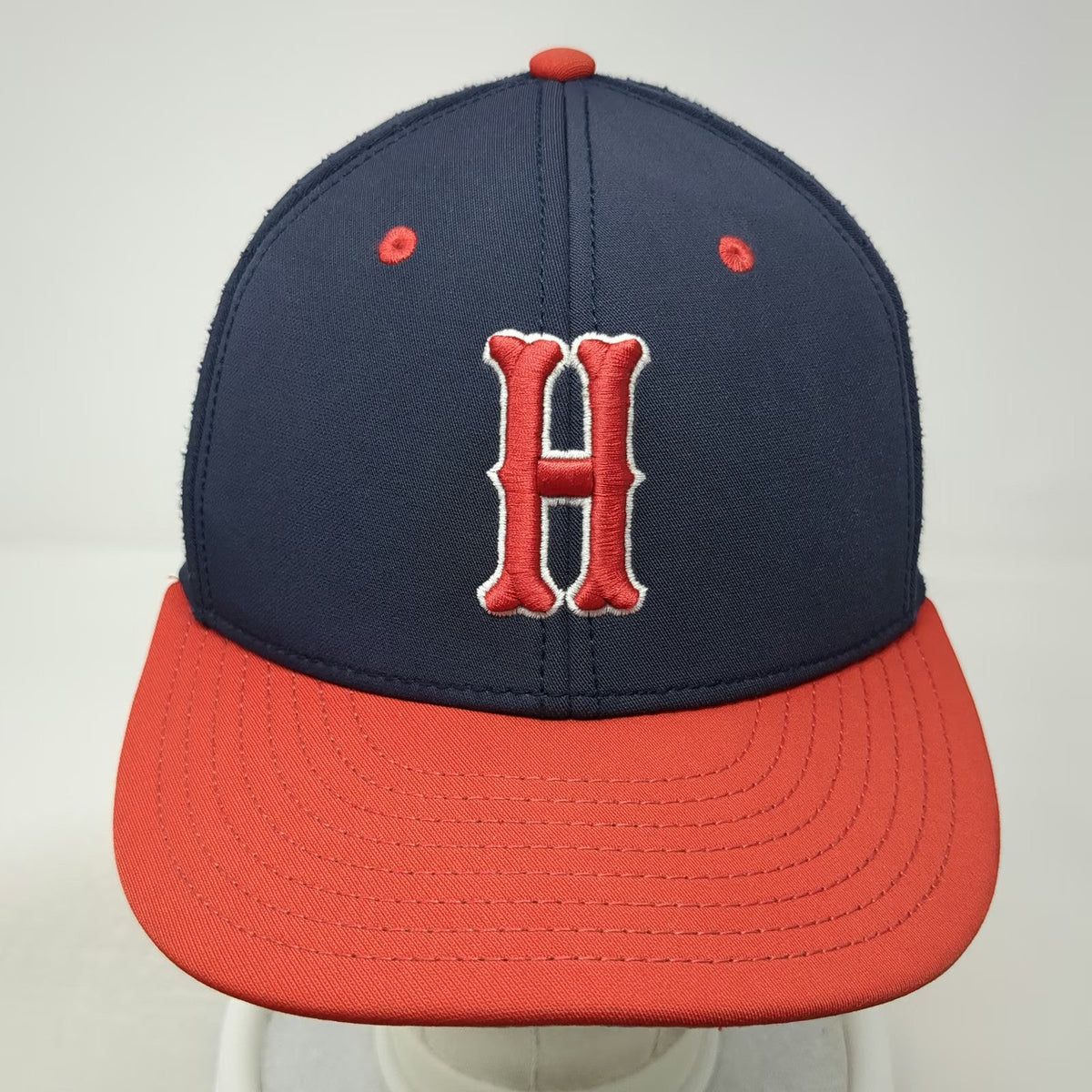 Under Armour Baseball Cap Blue Red S Fitted American Flag Perforated Stretch Hat