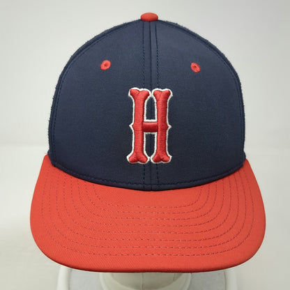 Under Armour Baseball Cap Blue Red S Fitted American Flag Perforated Stretch Hat