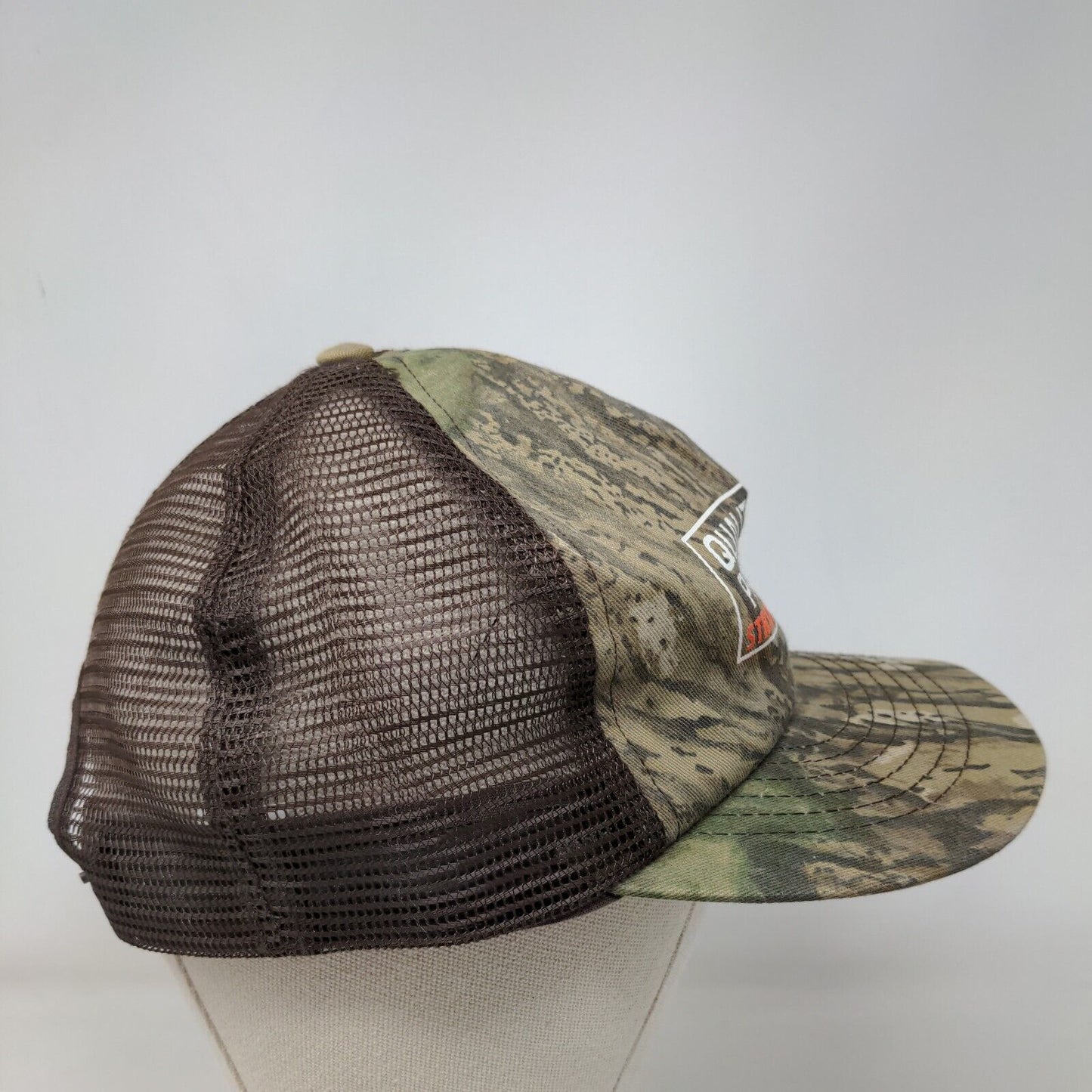 Quality Precast Strong On Service Mesh Back Trucker Hat Camo OSFA Breathable