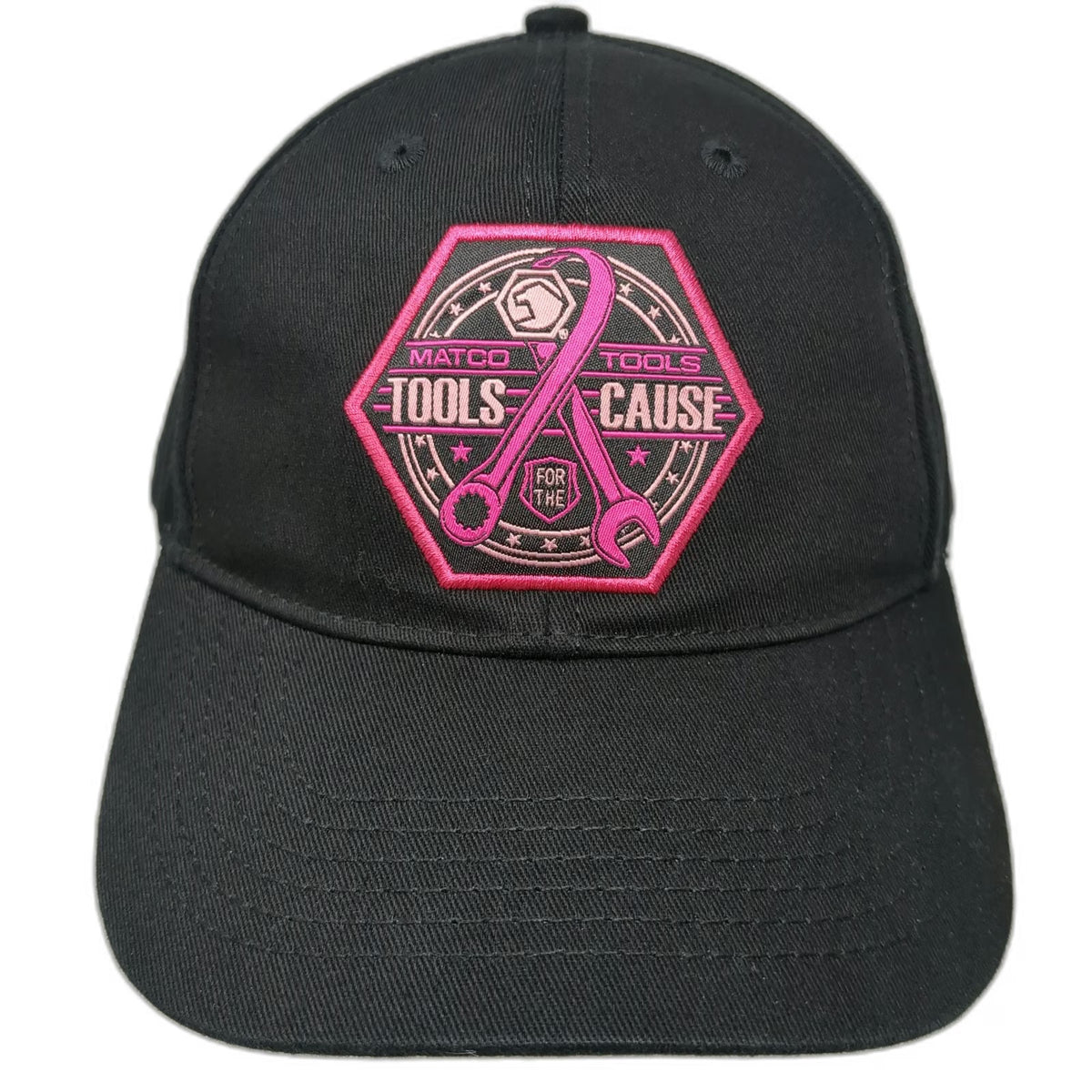 Matco Tools Baseball Cap Black One Size Pink Ribbon Awareness Cause Wrench Hat