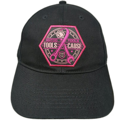 Matco Tools Baseball Cap Black One Size Pink Ribbon Awareness Cause Wrench Hat