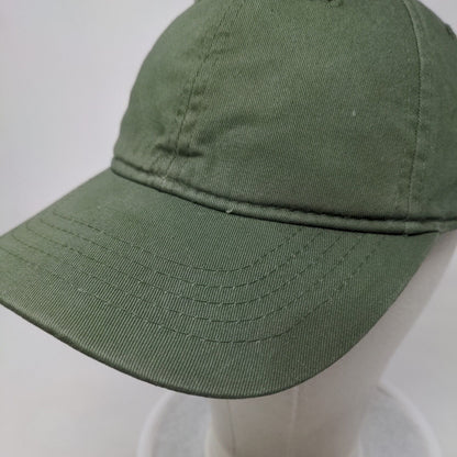 Unbranded Strapback Hat Green Sea Turtle OSFM Adjustable Solid Blank