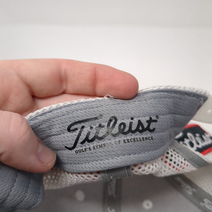 Titleist FJ PRO V1 Snapback Golf Trucker Hat White One Size Adjustable Mesh Back