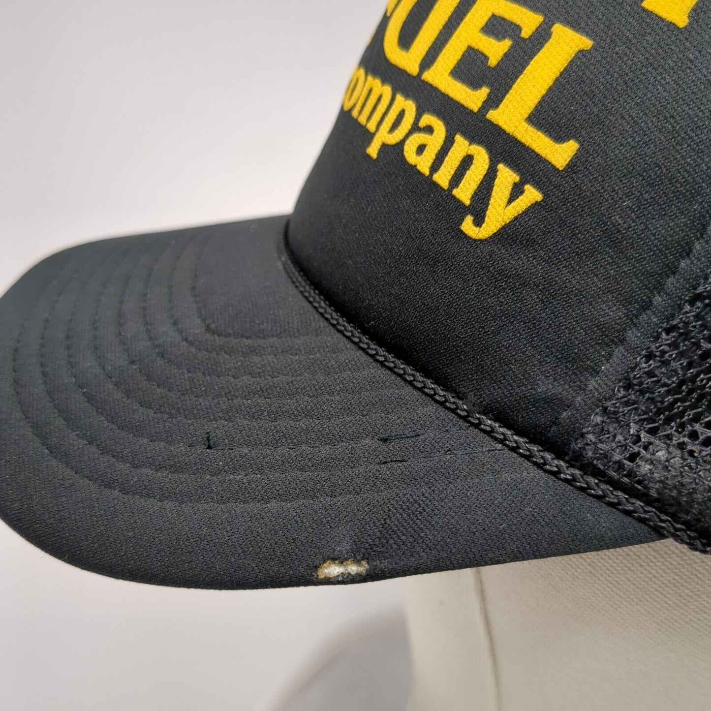 Gem Fuel Company Snapback Mesh Back Foam Trucker Hat Black OSFA Shell Logo