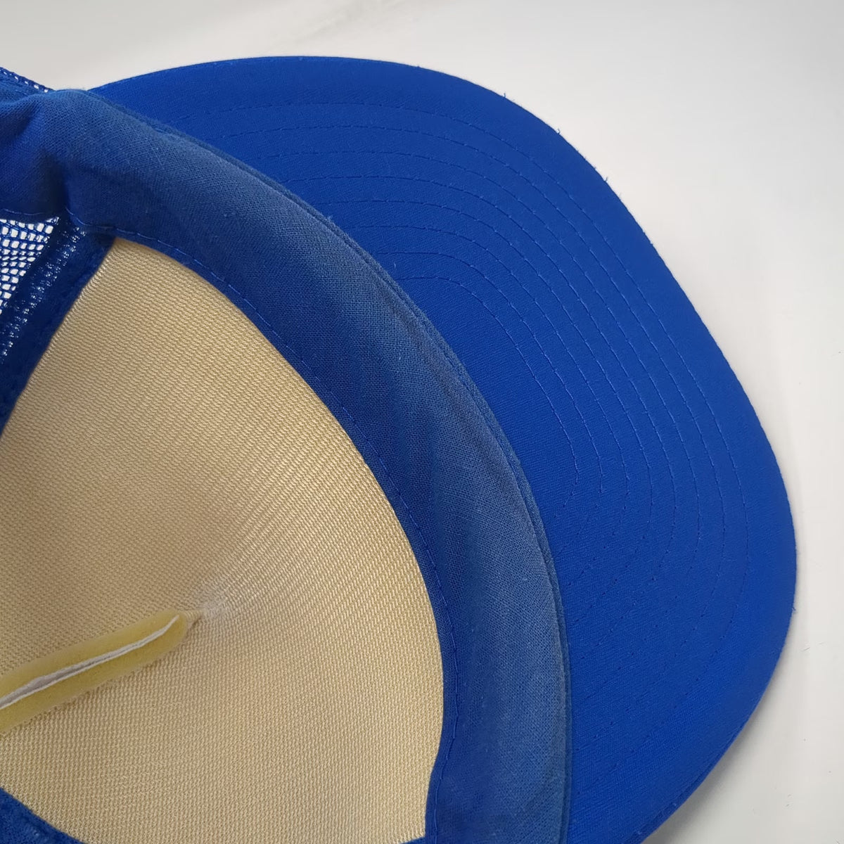 Nissin Cap Idaho Spud Candy Blue Trucker Hat One Size Mesh Back Snapback Graphic