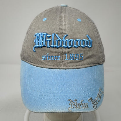 Lucky 7 Baseball Cap Gray Blue One Size Wildwood New Jersey Strapback Cotton hat