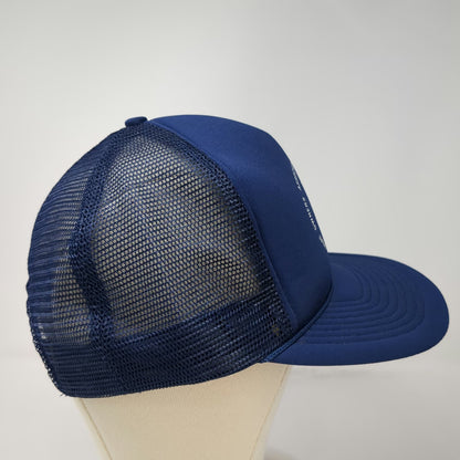 San Sun Blue One Size Trucker Hat Boat Owners Association US Snapback Mesh