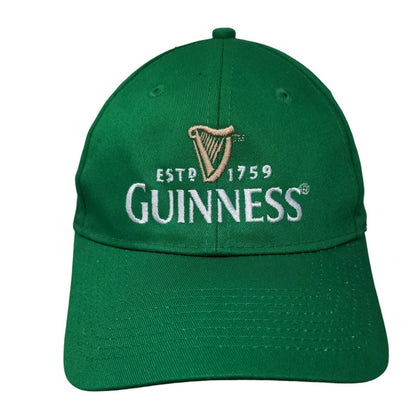 Guinness Estd 1759 Strapback Hat Green One Size Embroidered Adjustable