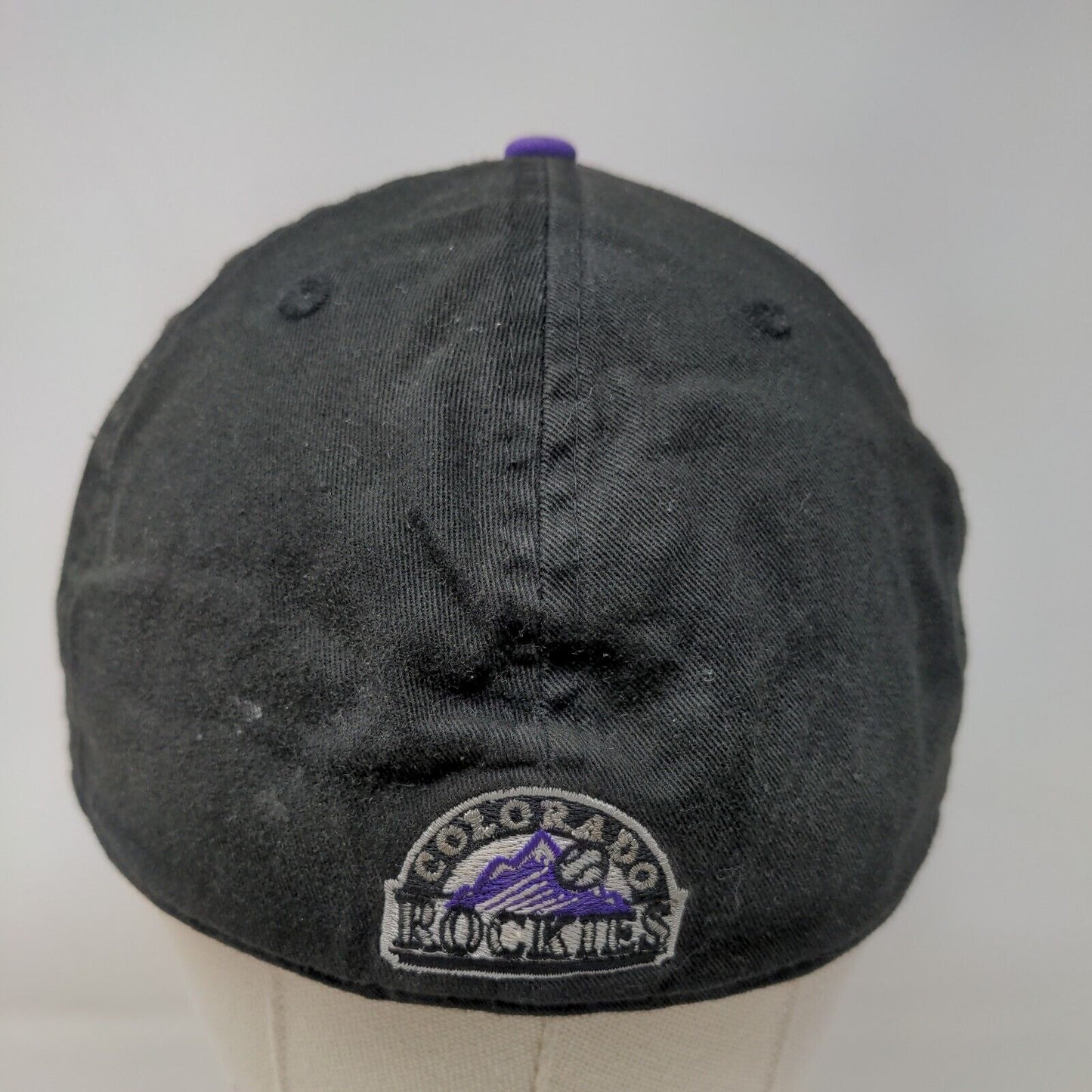 New Era Men's Fitted Hat Black XL Embroidered Colorado Rockies Logo XL 49Forty