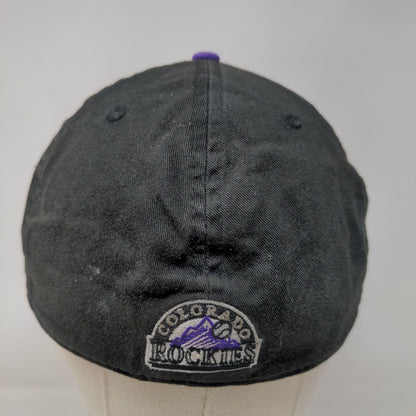 New Era Men's Fitted Hat Black XL Embroidered Colorado Rockies Logo XL 49Forty