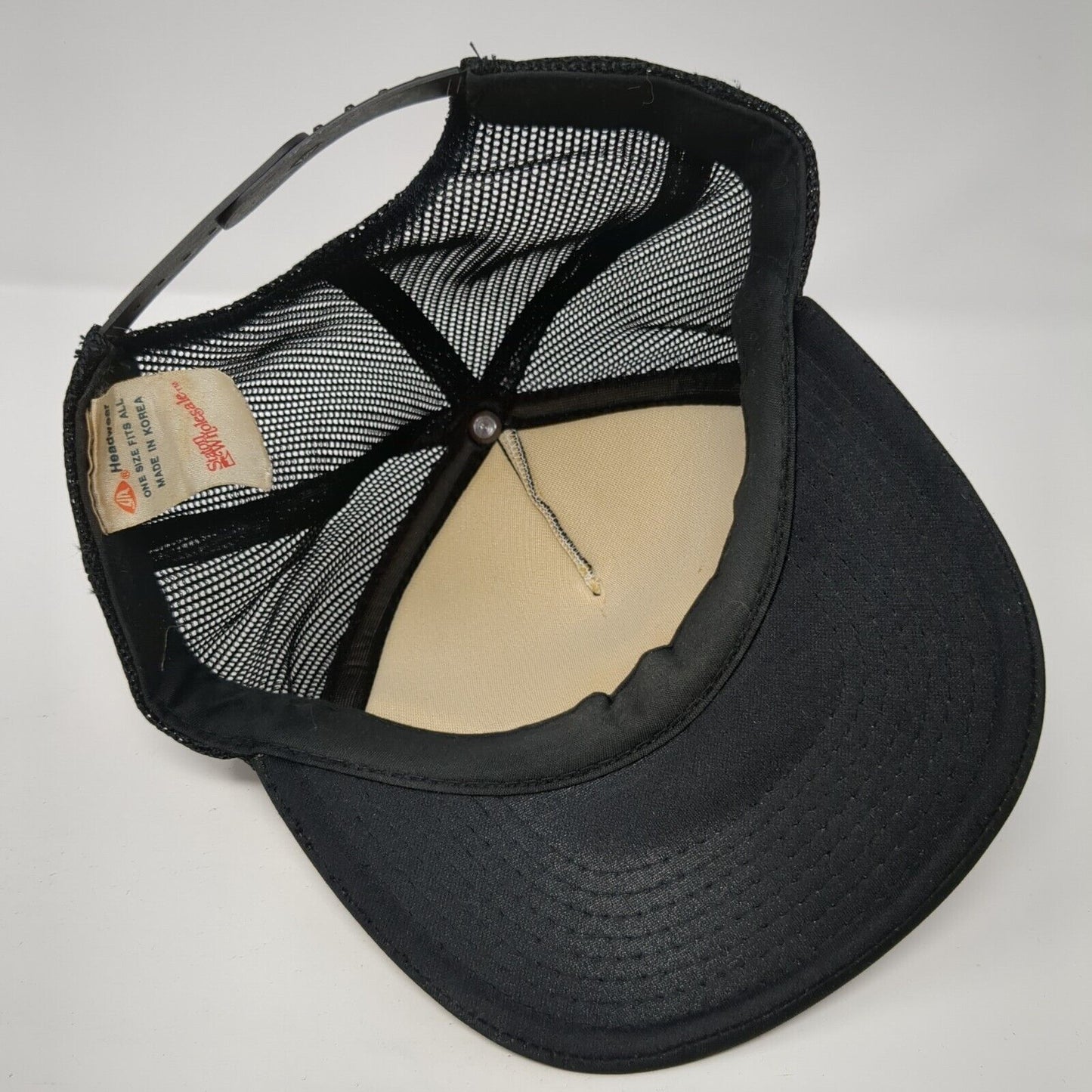 Serv-Con Graphics Inc Snapback Trucker Hat Black OS Adjustable Mesh Back Rope