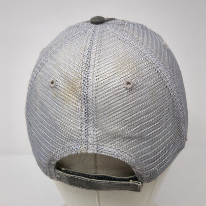 Blessed Mess Strapback Trucker Hat Gray One Size Mesh Back Rhinestone