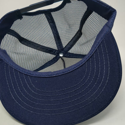 I/D/E/A inc Trucker Hat Blue One Size Houston Texas Pipeline Construction Mesh