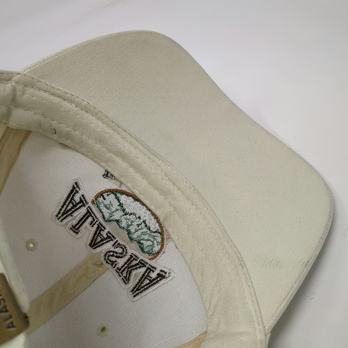 Arctic Circle Enterprises Alaska Baseball Cap Beige OSFM Moose Eagle Hat Pine