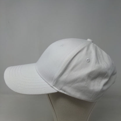 Unbranded Men's Slideback Hat White Adjustable Blank 100% Cotton