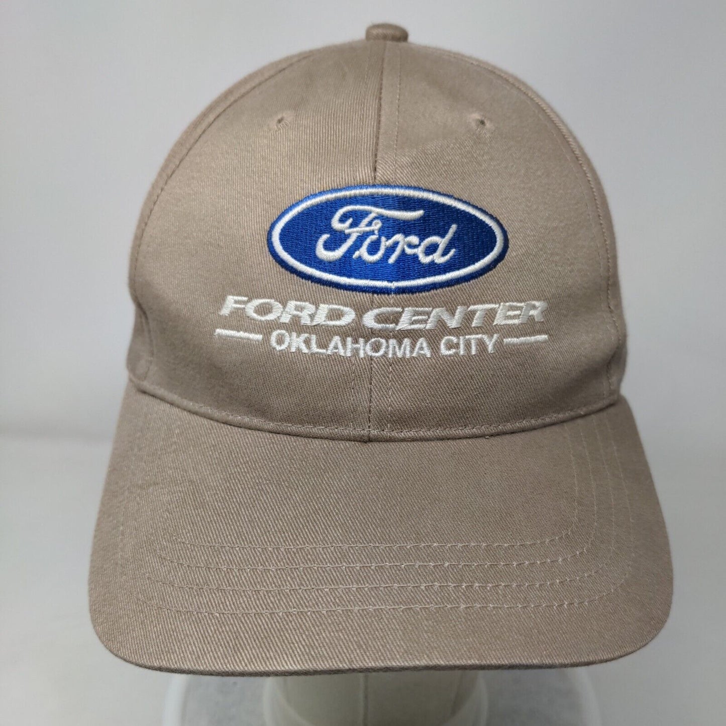 Ford Center Oklahoma City Strapback Hat Tan One Size 6 Panel Cap America