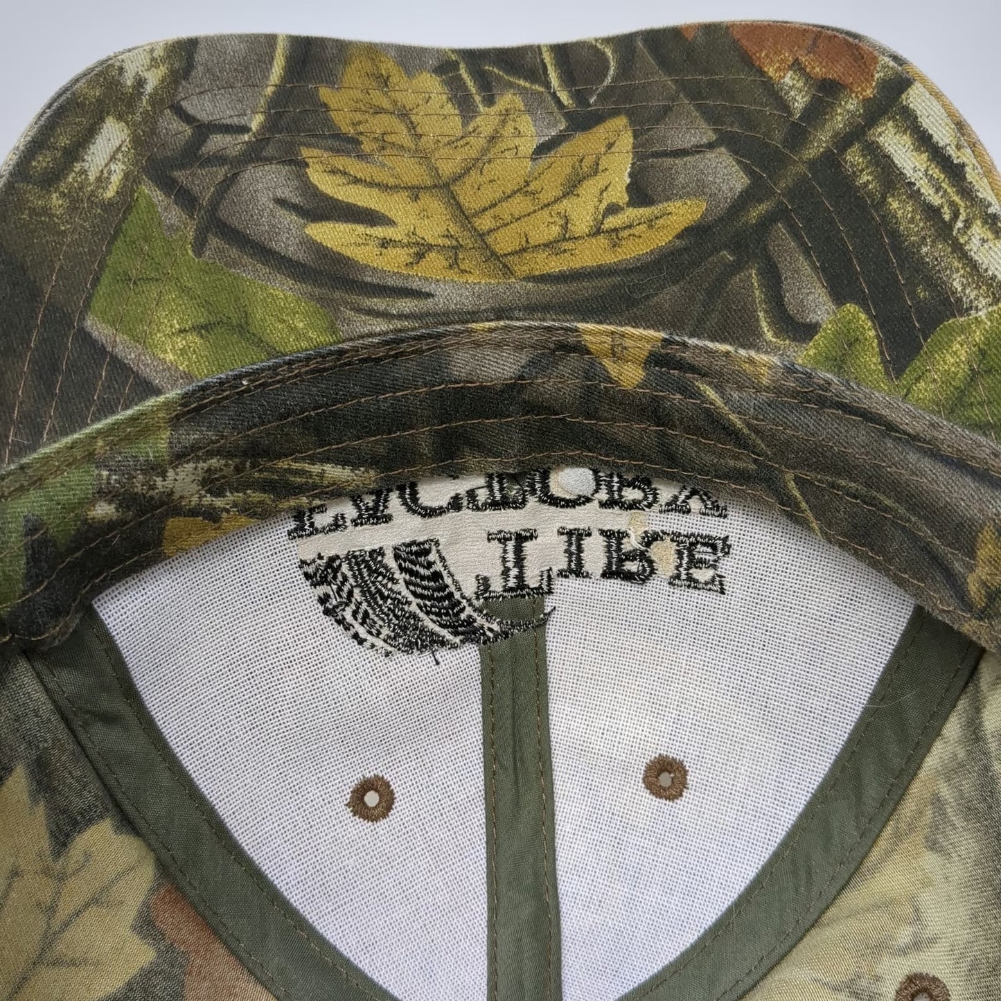 AMG Baseball Cap Hat Green Brown One Size Tire Factory American Flag Camo Leaf