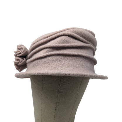 Scala Collezione Women's Knit Stacked Hat Tan Size OS 100% Wool Bow