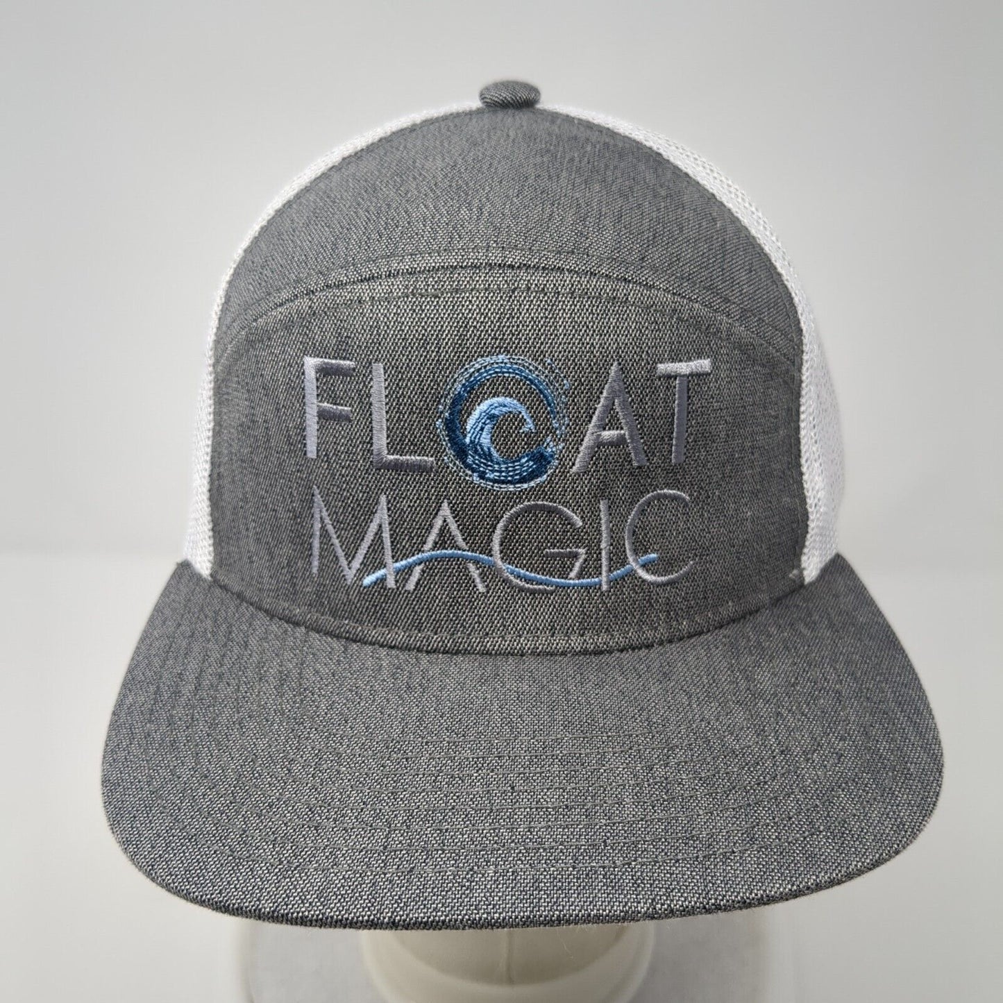 Float Magic Stay Salty Snapback Trucker Hat Gray OS Adjustable Pacific Headwear