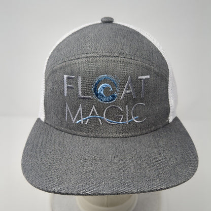 Float Magic Stay Salty Snapback Trucker Hat Gray OS Adjustable Pacific Headwear