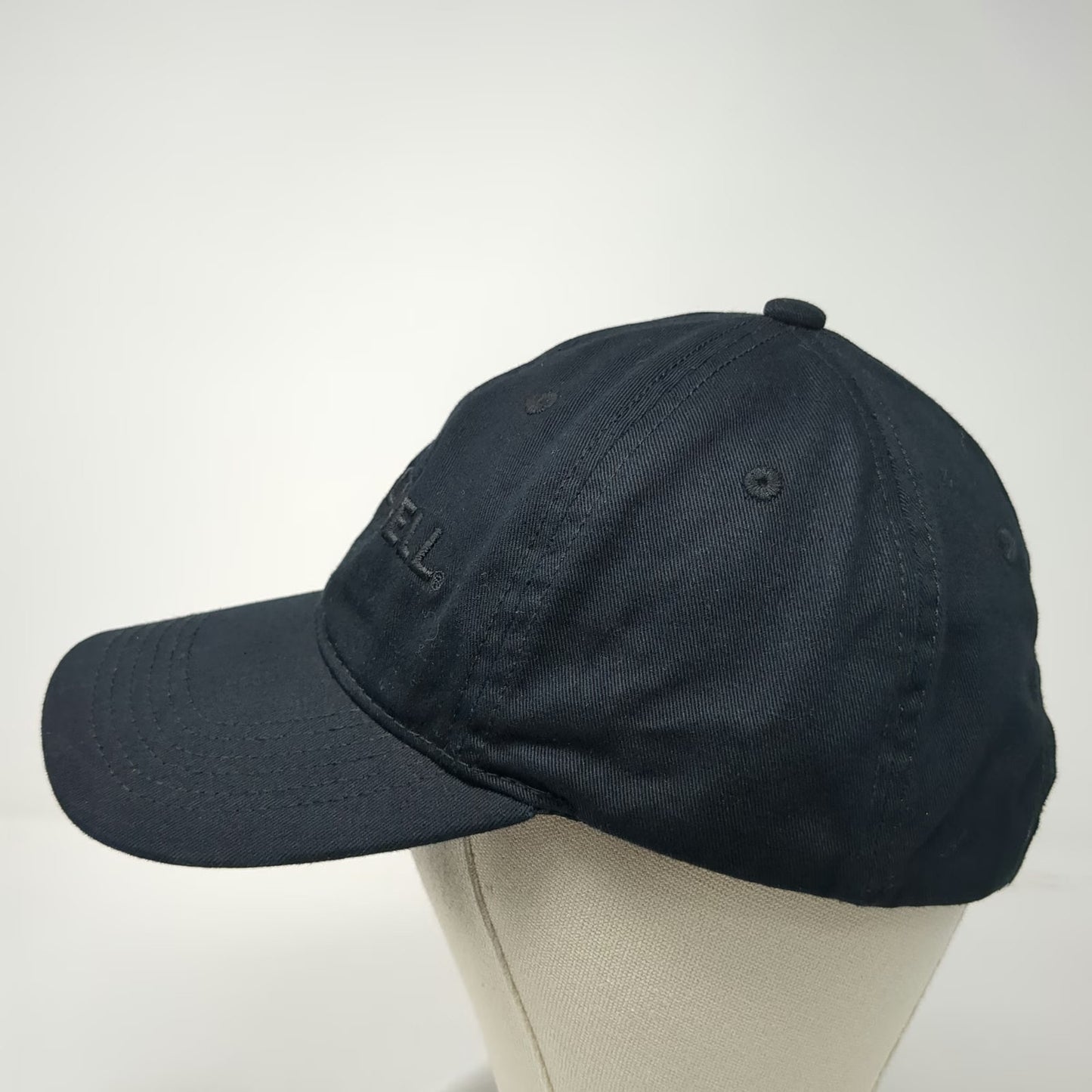 Taco Bell Logo Baseball Cap Black One Size Tonal Embroidery Slideback Cotton Hat