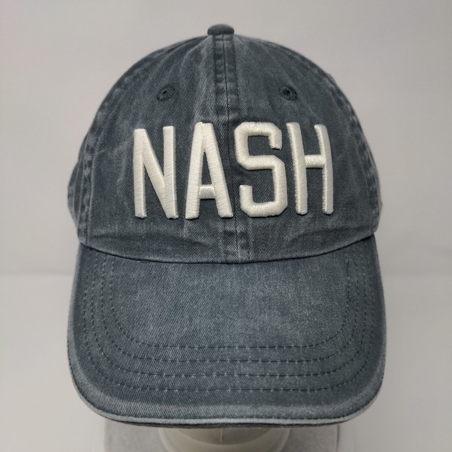 Nash Slideback Hat Gray One Size Adjustable Embroidered 6 Panel Revv