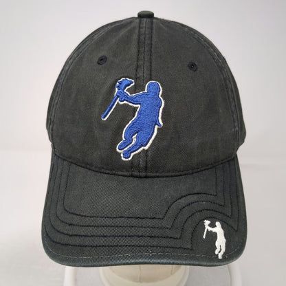 The Game Baseball Cap Black Blue White One Size Lacrosse Player Embroidery Hat