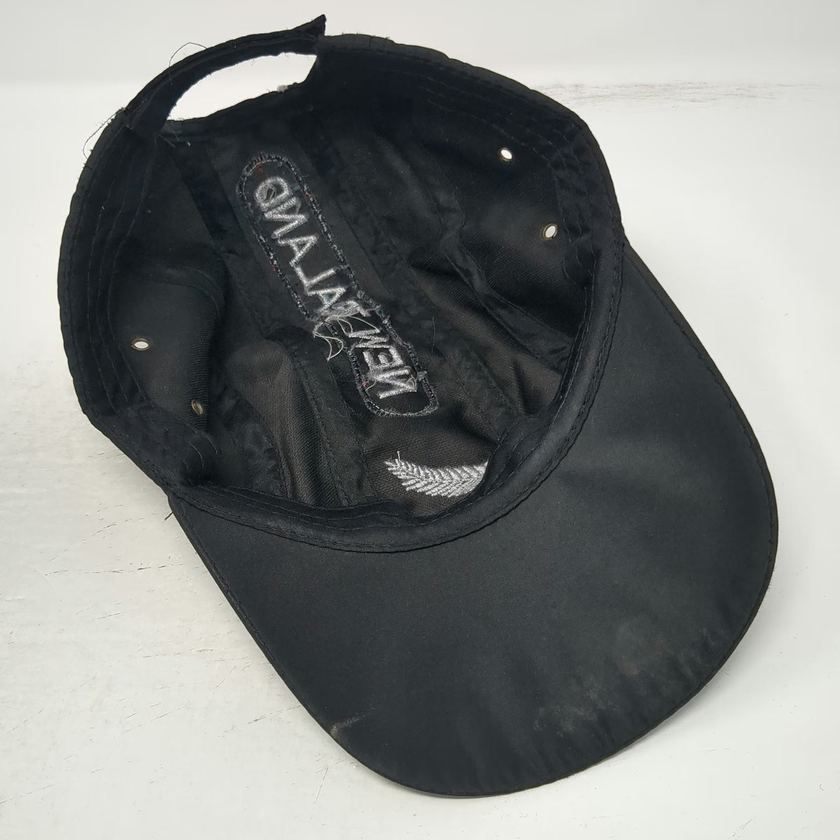 New Zealand Silver Fern Sport Baseball Cap Black One Size Strapback Hat