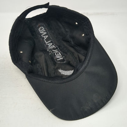 New Zealand Silver Fern Sport Baseball Cap Black One Size Strapback Hat
