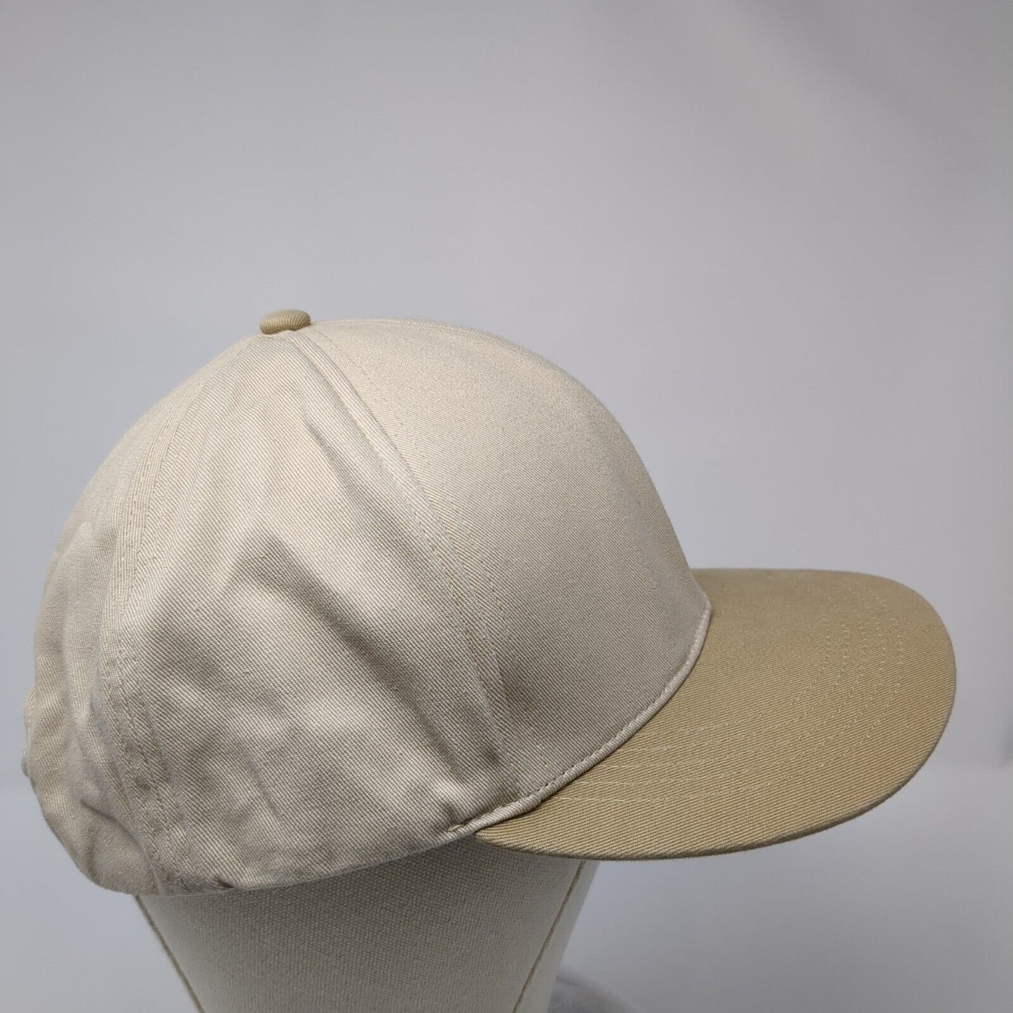 Gap Snapback Hat Tan One Size Adjustable Vented Holes 6 Panel Blank Cotton