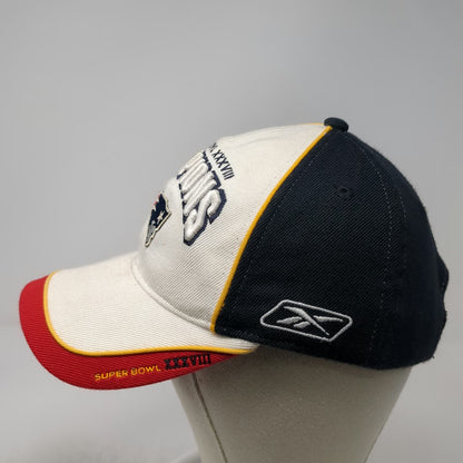 Reebok New England Patriots NFL White One Size Super Bowl XXXVIII Champions Hat