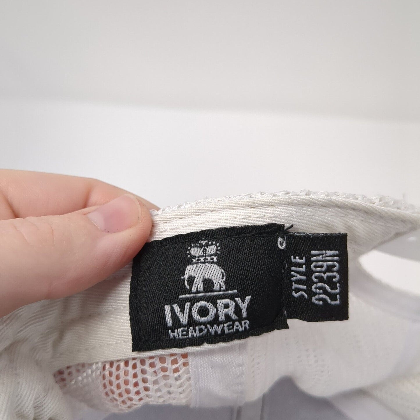 Builders First Source Snapback Trucker Hat Black OS Adjustable Mesh Back Ivory