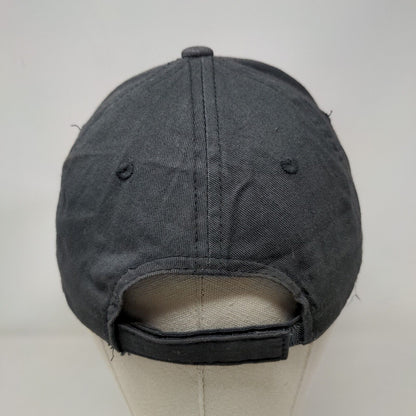 George Strapback Hat Gray One Size Adjustable Vent Holes 6 Panel Blank